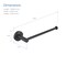 Kibi Circular 10 inch Bathroom Towel Bar KBA1403MB - alternate 6